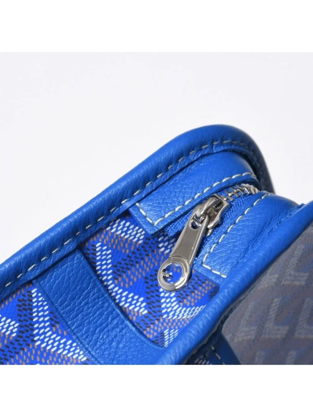 Goyard Jouvence PM Pouch Clutch Leather Blue